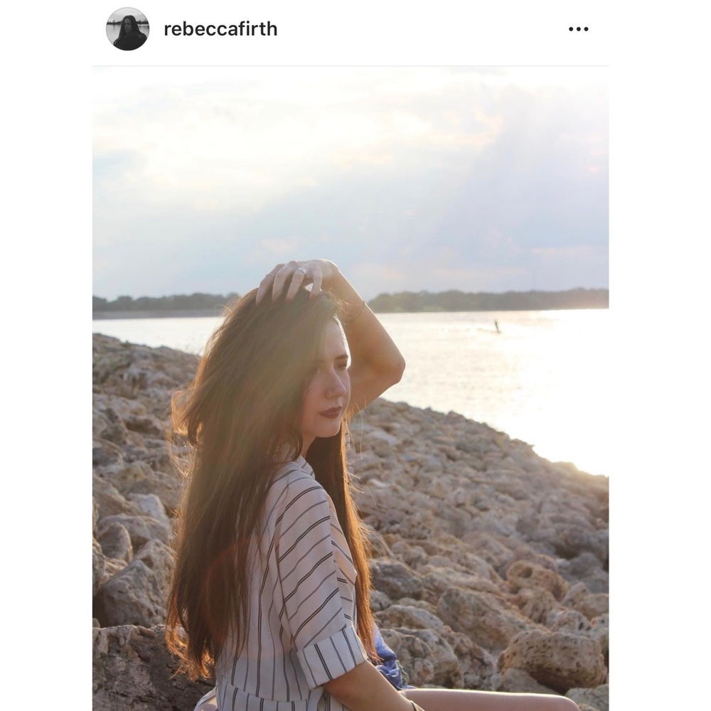 Black + White Pinstripe Button Down Blouse